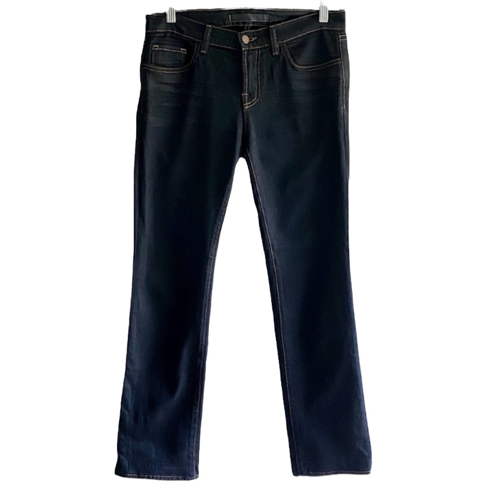 J BRAND dark wash straight leg jeans size 27 like new